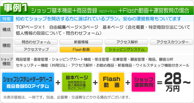 はじめての方でも安心のショッピングサイト制作