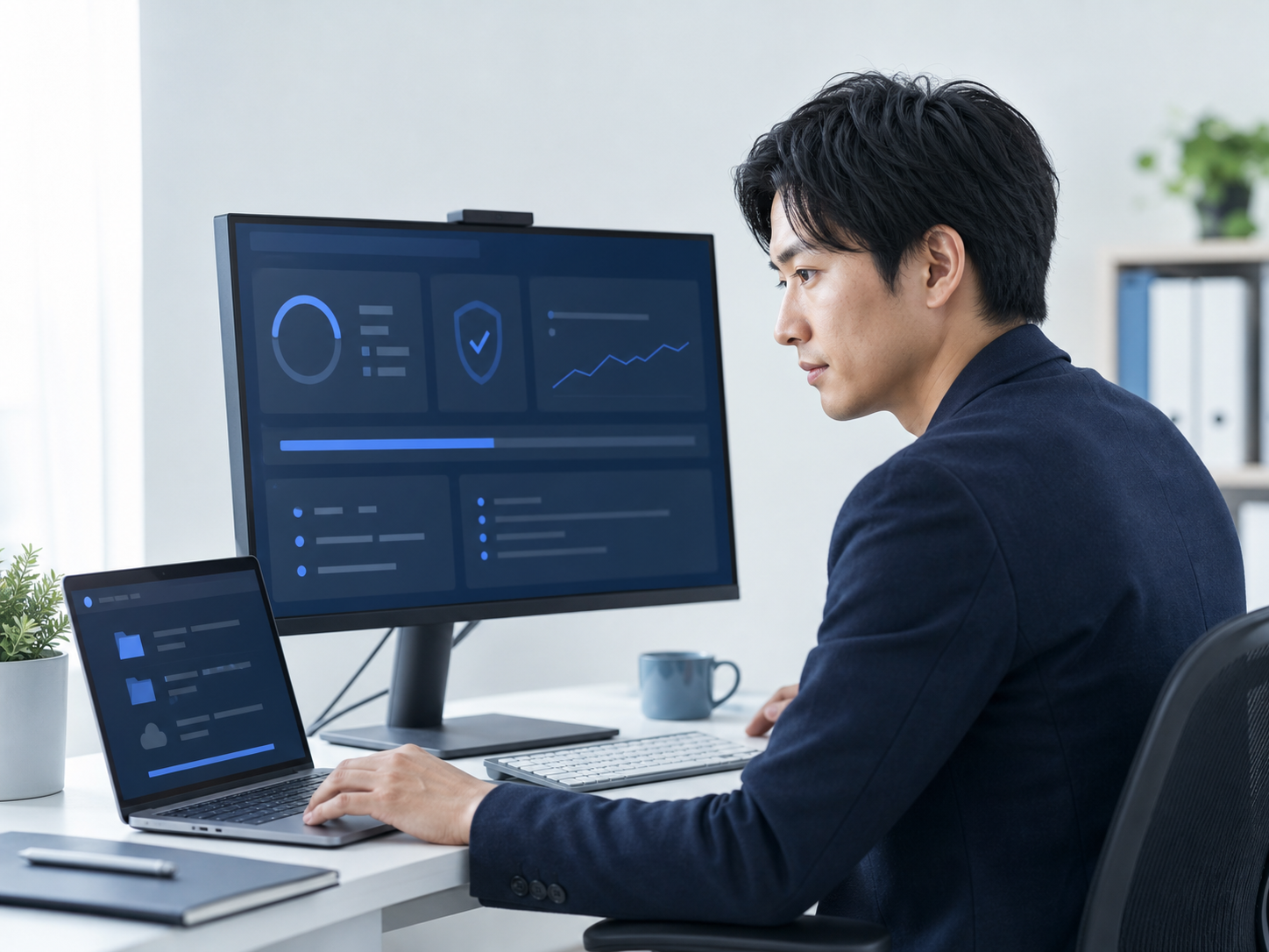 WEBサイトの更新・セキュリティ・分析を確認する運用担当者