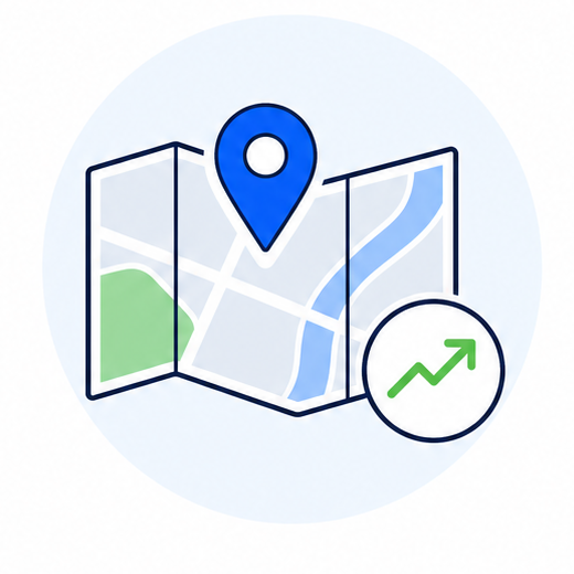 Googleマップ上位表示を示すアイコン