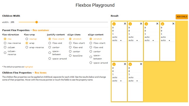 Flexbox Playground