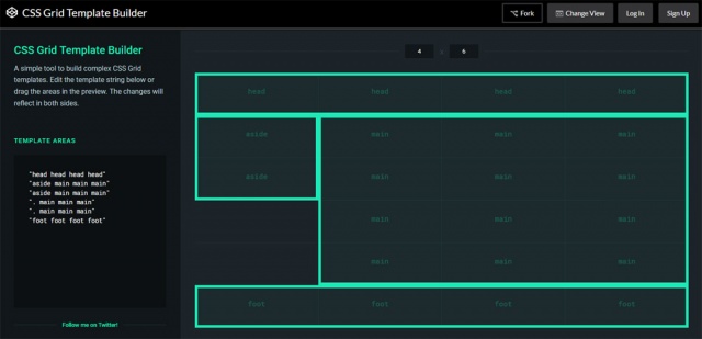 CSS Grid Template Builder